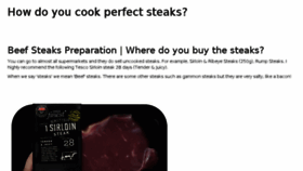 What Steakovercooked.com website looked like in 2017 (6 years ago)
