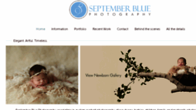 What Septemberbluephotography.com website looked like in 2017 (6 years ago)