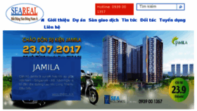 What Seareal.vn website looked like in 2017 (6 years ago)