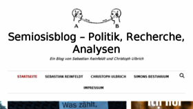 What Semiosis.at website looked like in 2017 (6 years ago)