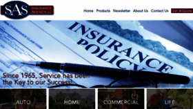 What Sasinsurance.com website looked like in 2017 (6 years ago)