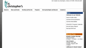 What Stchristophersburlington.com website looked like in 2017 (6 years ago)