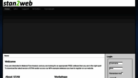 What Stan2web.net website looked like in 2017 (6 years ago)