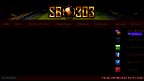 What Sbo303.com website looked like in 2017 (6 years ago)