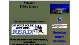 What Stuttgartpubliclibrary.org website looked like in 2017 (6 years ago)