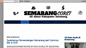 What Semarangcoret.com website looked like in 2017 (6 years ago)
