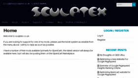 What Sculptex.co.uk website looked like in 2017 (6 years ago)