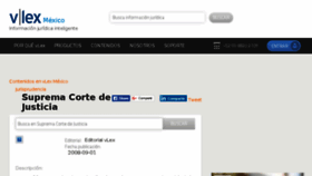 What Suprema-corte.vlex.com.mx website looked like in 2017 (6 years ago)
