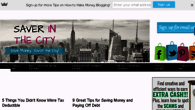 What Saverinthecity.com website looked like in 2017 (6 years ago)