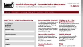 What Skrotbilsafhentning.dk website looked like in 2017 (6 years ago)