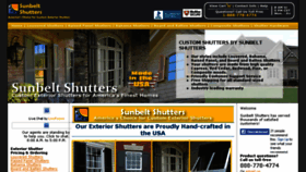 What Sunbeltshutters.com website looked like in 2017 (6 years ago)