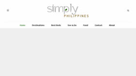 What Simplyphilippines.net website looked like in 2017 (6 years ago)