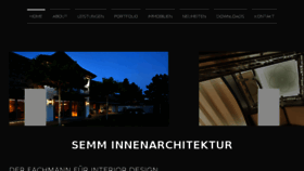 What Semm-innenarchitektur.ch website looked like in 2017 (6 years ago)