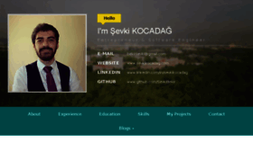 What Sevkikocadag.com website looked like in 2017 (6 years ago)