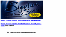 What Signatureliners.com website looked like in 2017 (6 years ago)
