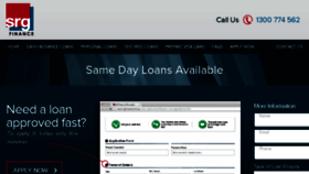 What Srgfinance.com.au website looked like in 2017 (6 years ago)