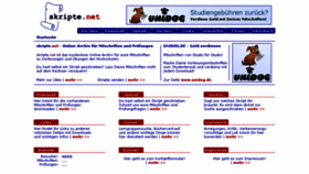 What Skripte.net website looked like in 2017 (6 years ago)