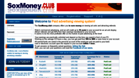 What Soxmoney.club website looked like in 2017 (6 years ago)