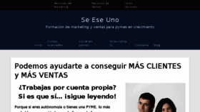 What Seeseuno.es website looked like in 2017 (6 years ago)