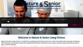 What Seniorlivingchoices.com website looked like in 2017 (6 years ago)