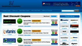 What Shoppingcouponz.com website looked like in 2017 (6 years ago)