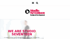 What Studioseventeen.co.uk website looked like in 2017 (6 years ago)