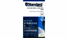 What Standardins.com website looked like in 2017 (6 years ago)