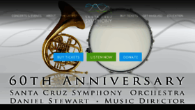What Santacruzsymphony.org website looked like in 2017 (6 years ago)