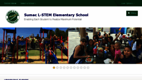 What Sumacelementary.org website looked like in 2017 (6 years ago)