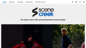 What Scenecreek.com website looked like in 2017 (6 years ago)
