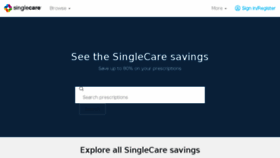 What Singlecare.com website looked like in 2017 (6 years ago)
