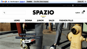 What Spazio.shop website looked like in 2017 (6 years ago)