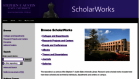 What Scholarworks.sfasu.edu website looked like in 2017 (6 years ago)