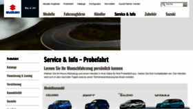 What Suzuki-probefahrt.de website looked like in 2017 (6 years ago)
