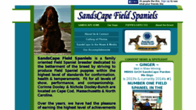 What Sandscapespaniels.com website looked like in 2017 (6 years ago)