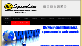 What Spectracoloronline.com website looked like in 2017 (6 years ago)