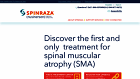 What Spinraza.com website looked like in 2017 (6 years ago)