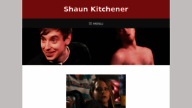 What Shaunkitchener.com website looked like in 2017 (6 years ago)
