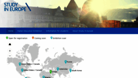What Studyineuropefairs.eu website looked like in 2017 (6 years ago)