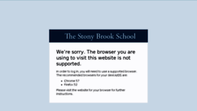 What Start.stonybrookschool.org website looked like in 2017 (6 years ago)