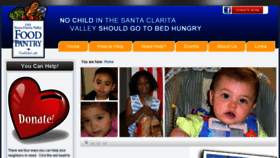 What Scvfoodpantry.org website looked like in 2017 (6 years ago)