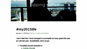 What Sipping.coffee website looked like in 2017 (6 years ago)