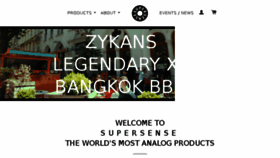 What Supersense.com website looked like in 2017 (8 years ago)