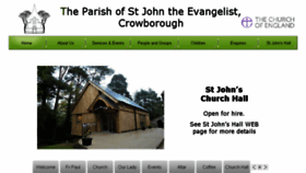 What Stjohnscrowborough.org.uk website looked like in 2017 (6 years ago)
