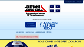 What Systemessoussolsquebec.ca website looked like in 2017 (6 years ago)