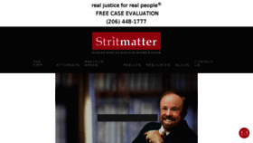 What Stritmatter.com website looked like in 2017 (6 years ago)