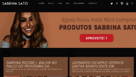What Sabrinasato.com.br website looked like in 2017 (6 years ago)