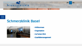 What Schmerzklinik.ch website looked like in 2017 (6 years ago)