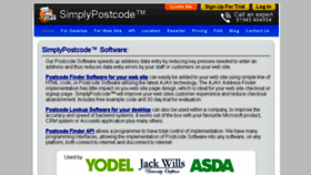What Simply-postcode-lookup.com website looked like in 2017 (6 years ago)