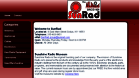 What Sunrad.com website looked like in 2017 (6 years ago)